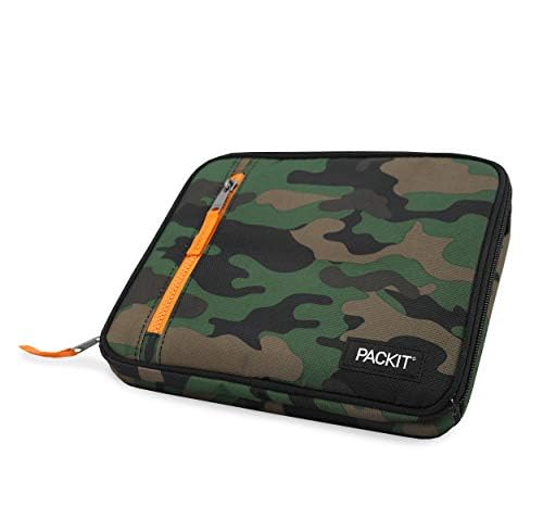 PackIt Freezable Classic Lunch Box, Camo, Built with EcoFreeze Technology, Collapsible, Reusable, Zip Closure With Zip Front Pocket and Buckle Handle, Perfect for Lunches