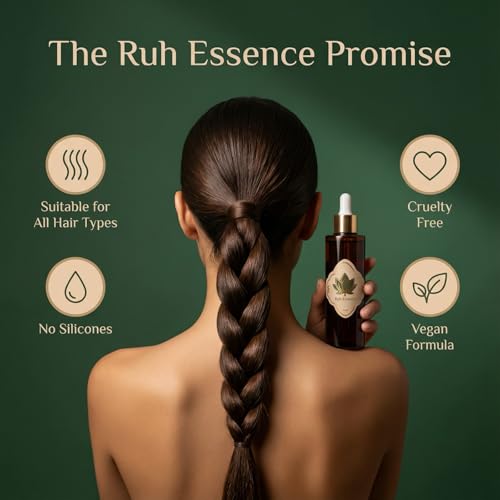 Ruh Essence Hair Growth Oil - Natural Strengthening Treatment for Thinning Hair