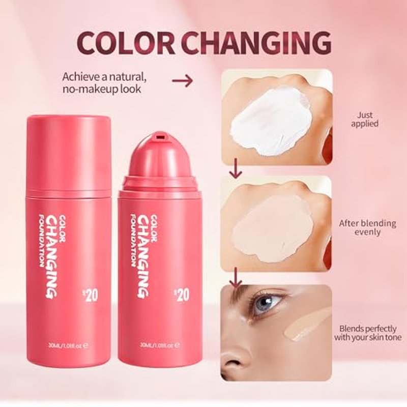 NIZENTA Color Changing Liquid Foundation with SPF 20 - 1.01 Fl Oz