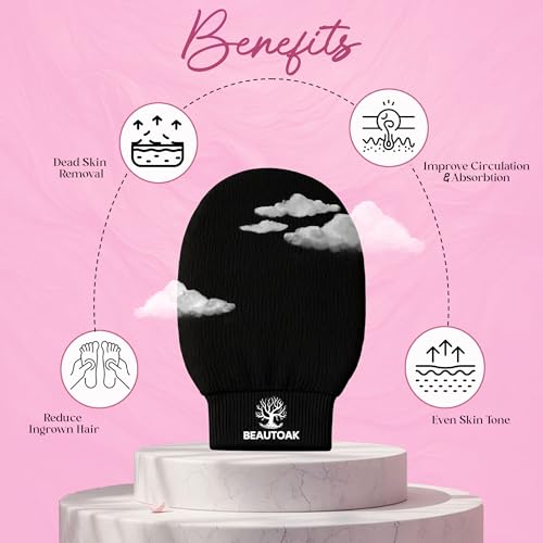 Beautoak Korean Exfoliating Mitt - Body Scrubber Glove