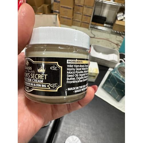 Genesis Solomon's Secret Men's Wild Yam Root Cream ? Organic Vitality Support, Non-Toxic Formula for Active Men ? Made in the USA, Safe & Gentle (2oz Jar)