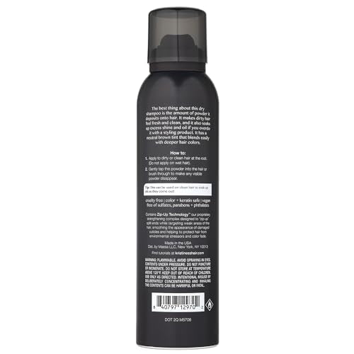 Kristin Ess Brunette Dry Shampoo Spray for Dark Hair | Oil Absorbing