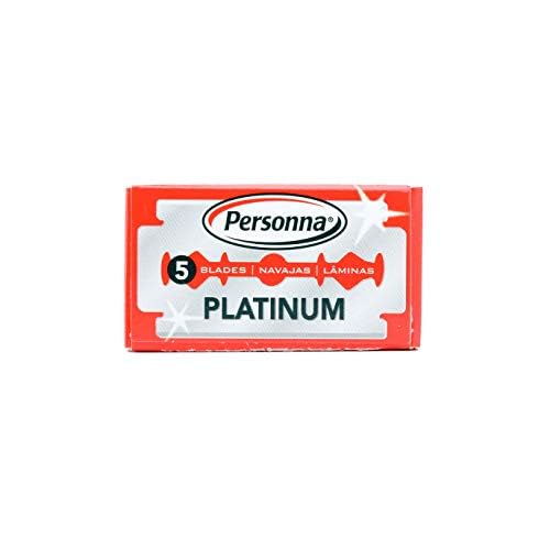 Personna Platinum Red Chrome Double Edge Stainless Steel 100 Blades 20BX