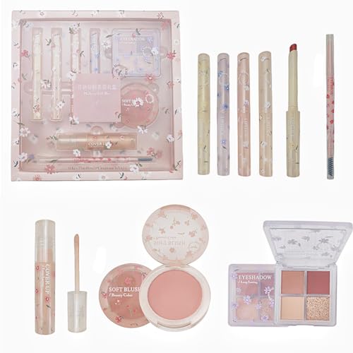 8-Piece Makeup Kit for Women - Lipstick, Eyeshadow & Blush Set