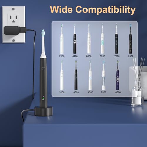 BENSN USB Charger Compatible with Phillips Sonicare 4100 5300 1100 6100 7500 2100 6500 Series, Fit for Phillips Sonicare Electric Toothbrush Charger Adapter for HX6100