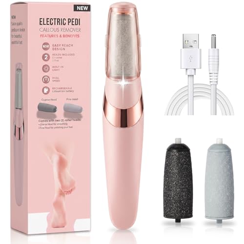 ZABOUL Electric Foot Callus Remover with 2 Roller Heads