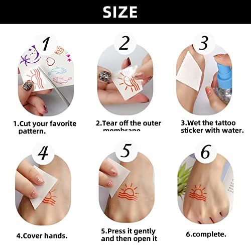 Henna Temporary Tattoo Stickers - 10 Pack Lace Designs