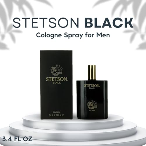 Stetson Black Cologne for Men Spray 3.4 oz