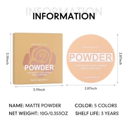 Pressed Matte Face Powder Makeup & Setting Powder