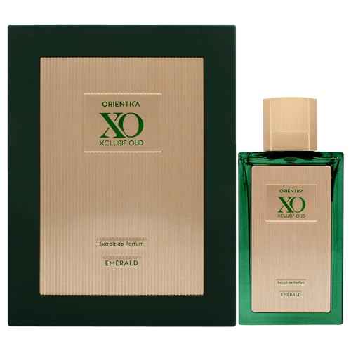 Orientica XO Xclusif Oud Emerald Extrait de Parfum ? Fresh Aromatic, Bergamot, Ginger, Jasmine, Mint Leaves, Sandalwood, Musk, Amber, Oakmoss - Arabic Perfume for Men & Women ? 2.0oz/60ml