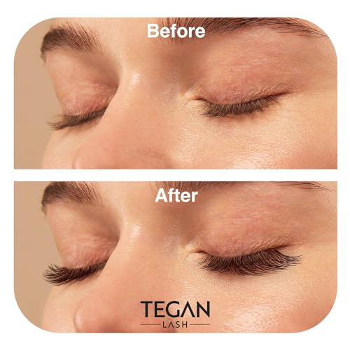 TEGAN LASH 500 Promade Fans Volume Eyelash Extensions, Handmade Loose False Eyelashes, From 3D - 16D, 0.03/0.05/0.07 Thickness, C/CC/D Curl, 9-15mm Length, Pestanas Pelo A Pelo (16D-0.03-D-12)