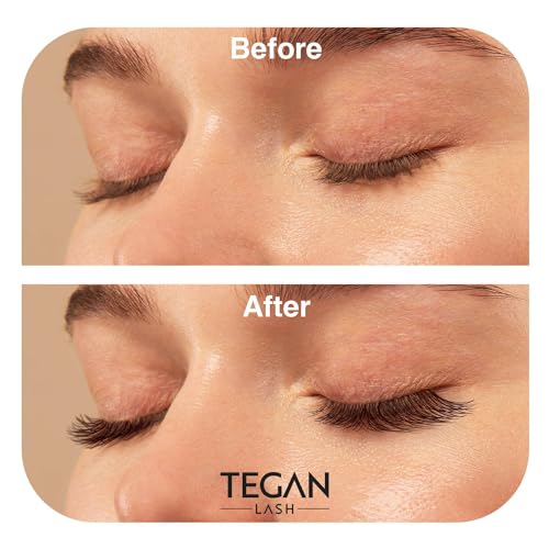 TEGAN LASH 500 Promade Fans Volume Eyelash Extensions, Handmade Loose False Eyelashes, From 3D - 16D, 0.03/0.05/0.07 Thickness, C/CC/D Curl, 9-15mm Length, Pestanas Pelo A Pelo (4D-0.07-CC-13)