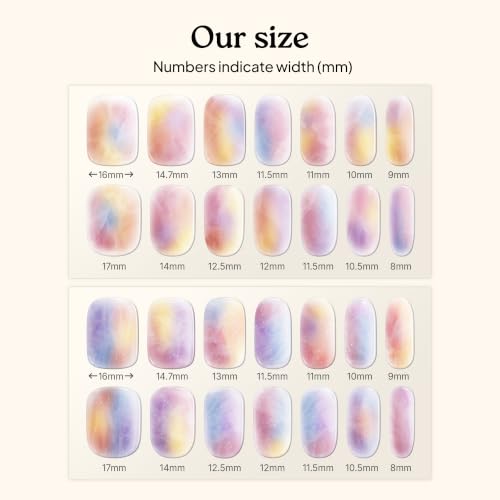 Heyhae Semi Cured Gel Nail Strips - Pink Marble Sunset Drive (28 Pack)