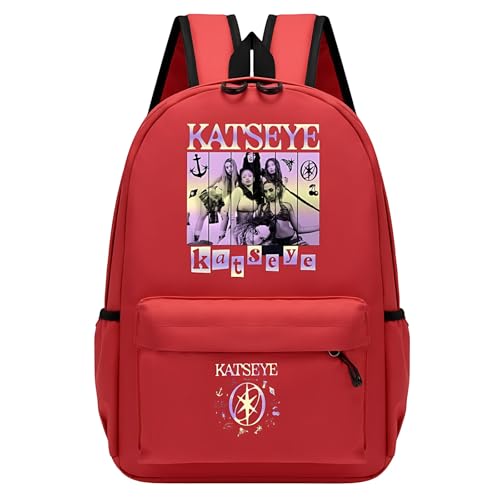 Katseye Backpack Lightweight Travel Bag with Water-Resistant PU