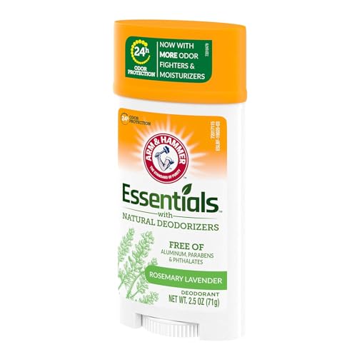 Arm & Hammer Essentials Natural Deodorant Fresh Rosemary Lavender 2.5 Oz Pack of 6