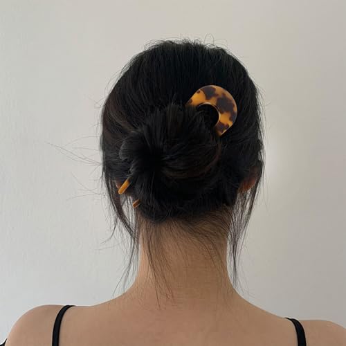 Canitor Large Tortoise Shell Hair Pin for Thick Hair - 5.4 Inch