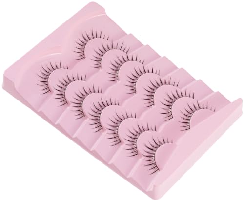 Faux Mink False Eyelashes - 7 Pairs Natural 3D Fluffy Look