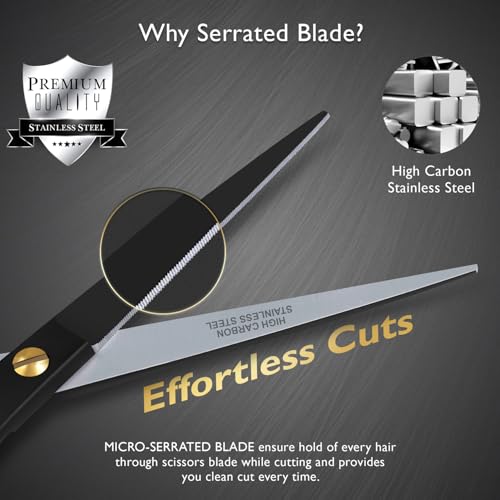 DEMAXA Professional Hair Scissors 6.5" - High Carbon Stainless Steel