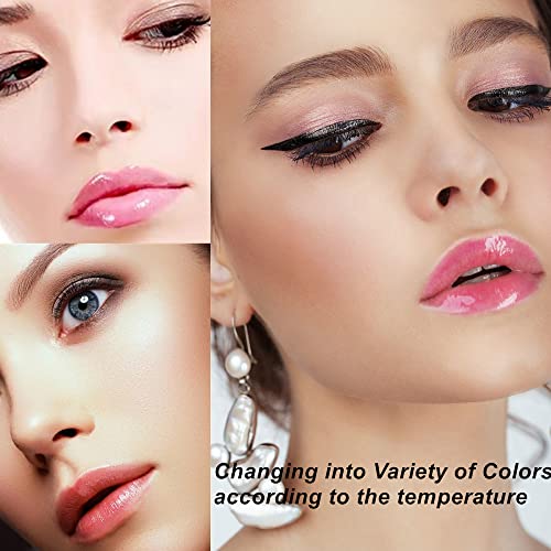 Mysense Color Changing Lip Gloss Set - 6 Moisturizing Flavored Glosses