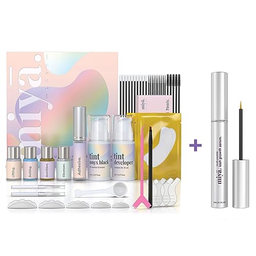 MIYA LASH Ultimate Lash & Brow Lamination Kit & Eyelash Growth Serum Bundle