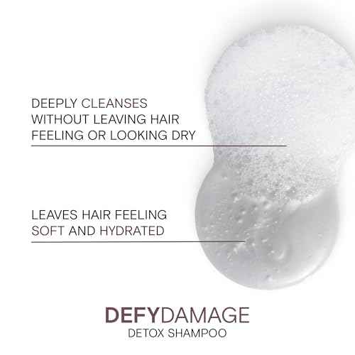 Joico Defy Damage Detox Shampoo | Removes Chlorine, Hard Water Residue, Product Buildup, Metals, & Trace Minerals | Strengthens Bonds & Preserves Hair Color | Vegan | Sulfate-Free