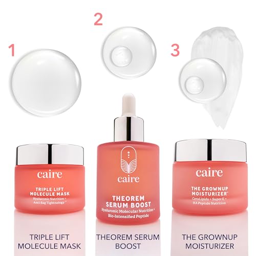 Caire ¡®Own Your Age¡¯ Hyaluronic Acid Peptide Deep Infusing Serum for Face, Eyes + Neck | Wrinkle Fighting, Collagen Generation for Women Over 40 | 30ml