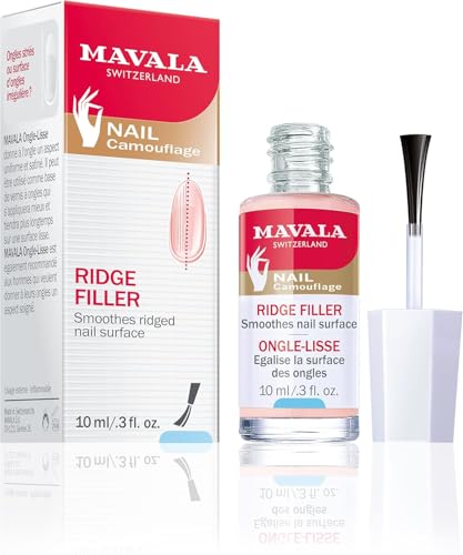 MAVALA Ridge Filler Base Coat for Smooth Nails - Matte Finish, 0.3 oz