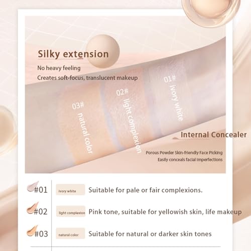 LAMUSELAND Matte Liquid Foundation Makeup, Full Coverage Lightweight Long-lasting Flawless Foundation Concealer Makeup for All Skin (03, M)