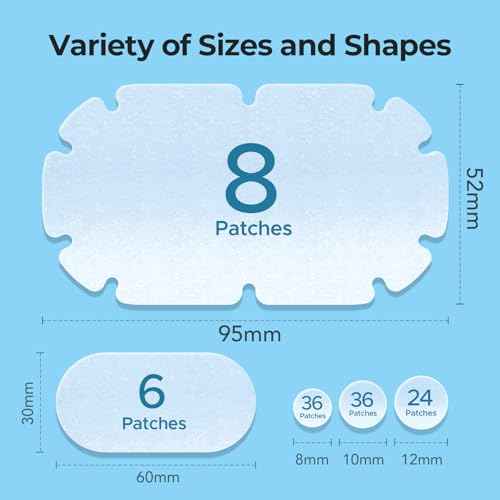 XXL Pimple Patches for Body, Large Hydrocolloid Acne Patches, 5 Sizes Big Hydrocolloid Bandages for Back, Chest, Shoulders Zit Breakouts, Blemish Stickers for Face (Oval, Dot 110 Count)