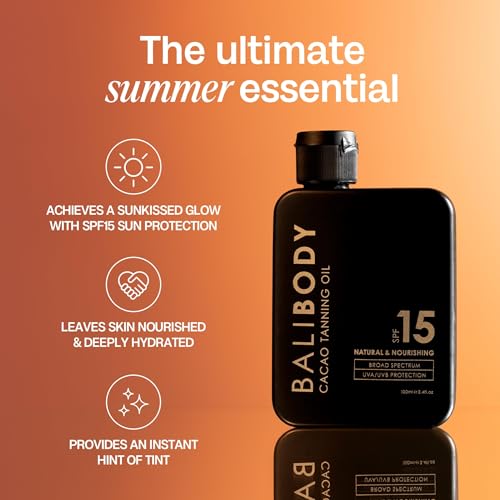 Bali Body Cacao Tanning Oil SPF 15 | Hydrating Tan Enhancer