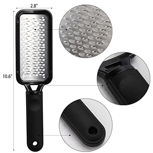 BTYMS 3-Piece Stainless Steel Foot File & Callus Remover Pedicure Kit
