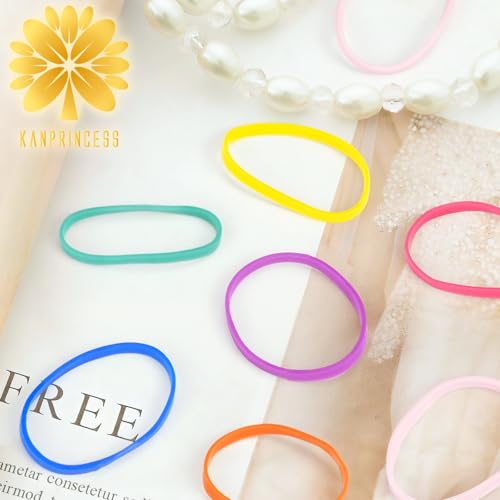 KANPRINCESS 1000pcs Mini Hair Rubber Bands for Kids & Girls