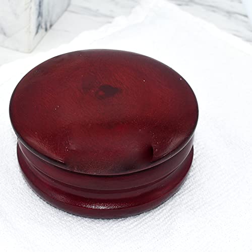 Parker Genuine Dark Mango Wood Shaving Soap Bowl - High Lustre Finish