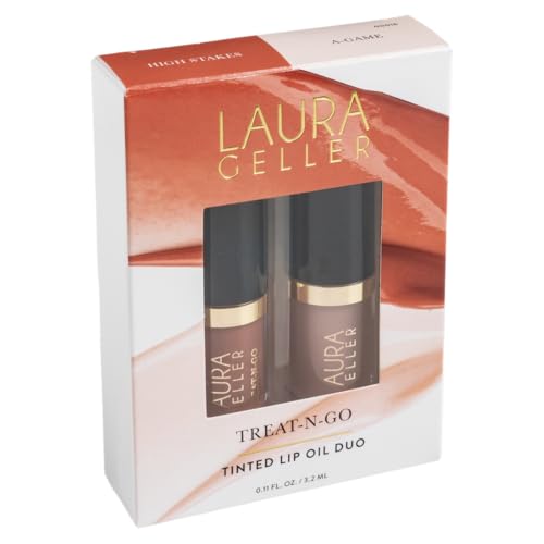 Laura Geller Treat-n-Go Duo Tinted Lip Oil - High Stakes & A-Game