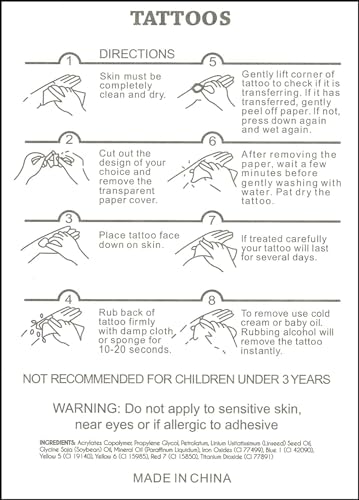 Mummy Halloween Temporary Tattoos | 3 Sheets Realistic Face Makeup