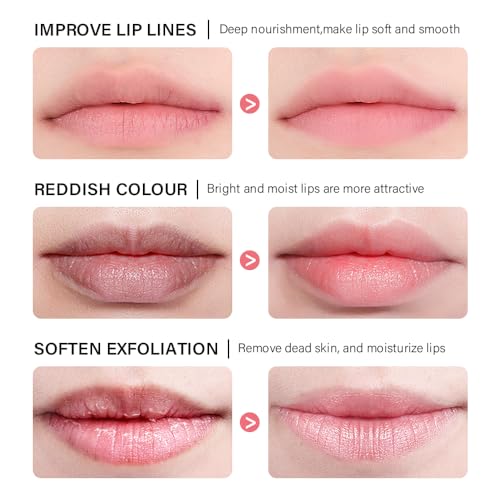 Bee Propolis Aloe Vera Lip Balm - Soothing Lip Sleeping Mask for Dry, Irritated Lips | Aloe Extract & Propolis | Moisturizing, Exfoliating Lip Treatment in Honey Pot Packaging