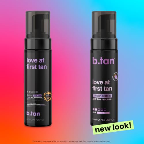 B.TAN Violet Self Tanner Kit - Dark Mousse with Mitt
