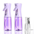 2-Pack Continuous Spray Bottles & 1 Travel Spray Bottle – 6.8oz & 1oz Mist Sprayers for Hair, Cleaning, and Gardening