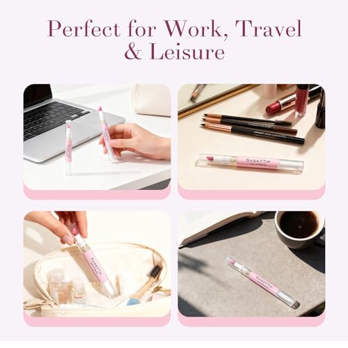 Ceramic Cuticle Pusher & Cuticle Oil Pen - 2-in-1 Nail Repair Tool (2ml)