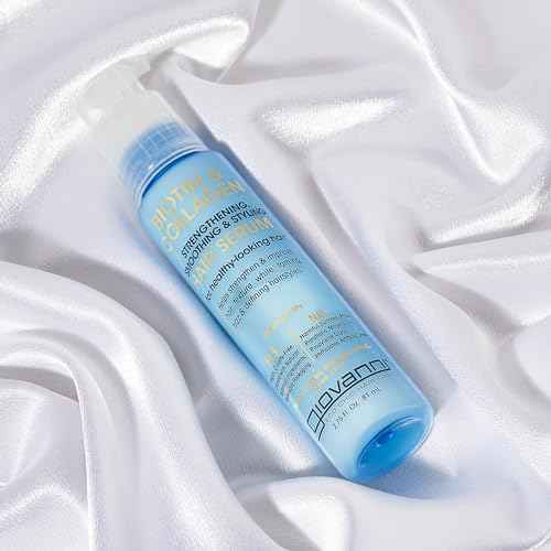 GIOVANNI Biotin & Collagen Hair Serum - Hair Strengthening, Smoothing & Styling, Vegan, Cruelty-Free, Infused with Natural Botanical Ingredients, Salon-Quality, For Healthy-Looking Hair - 2.75 Oz