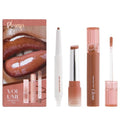 3-Piece Brown Lip Combo Set - Liner, Balm & Gloss