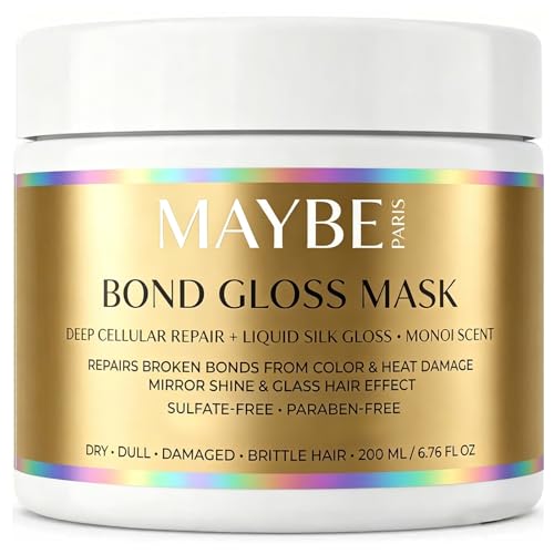 Maybe Paris Bond Gloss Hair Mask with Keratin & Hyaluronic Acid - 6.76 fl oz