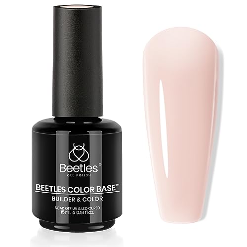 Beetles Color Rubber Base Gel Nail Polish - Warm Jade Builder Coat (15ml)