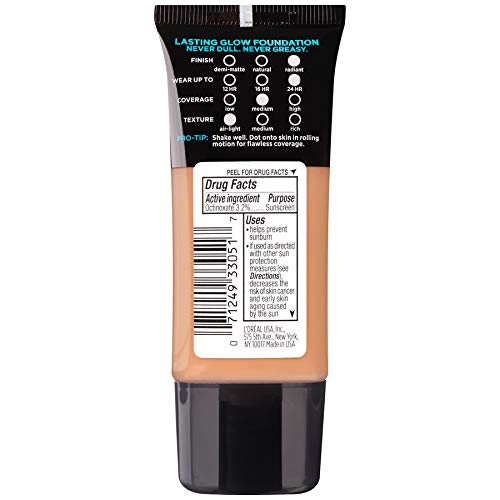 L'Oreal Paris Infallible Pro-Glow Foundation SPF, Buff Beige