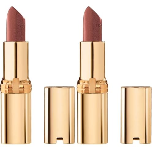L'Oreal Paris Colour Riche Original Creamy,Hydrating Satin Lipstick with Argan Oil and Vitamin E,Bronzine,(Pack of 2)