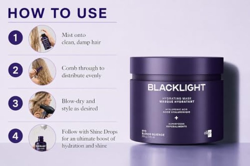 Oligo Professionnel Blacklight Hydrating Hair Mask for Blonde Hair - 6.8 oz