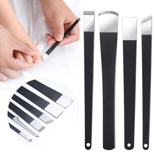6Pcs Professional Pedicure Knife Kits, Stainless Steel Nail Knives Cuticle Remover Dead Skin Corn Foot Callus Remover Foot Care Tools for Home Beauty Salon