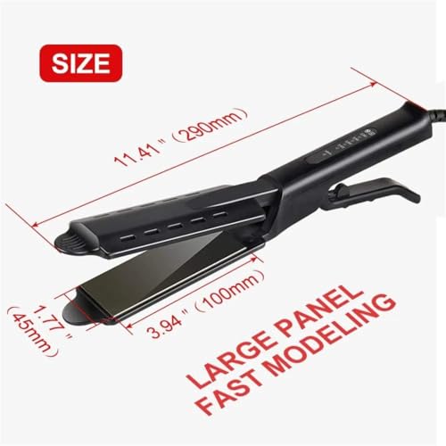 SWZEC Tourmaline Ceramic Hair Straightener - Wet & Dry Steam Flat Iron