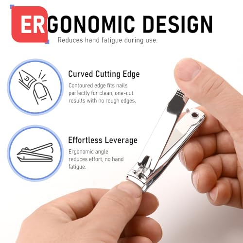 Premium Stainless Steel Nail Clipper Set with File