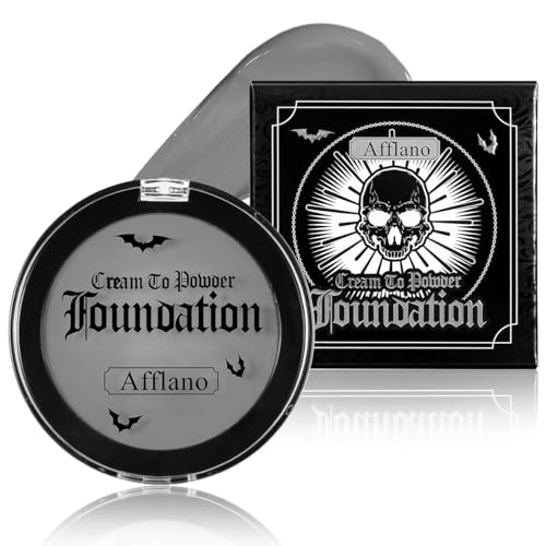 Grey Face Paint Foundation - Washable, Non-Toxic Makeup for Halloween & Cosplay